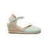 Espadrillas verdi chiaro con zeppa da donna e suola in corda 6 cm Lora Ferres, Donna, SKU w043000423, Immagine 0